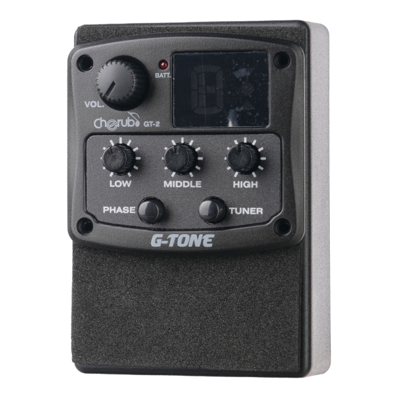 Cherub GT-2 Гитарный эквалайзер цифровой 3-полосный с тюнером и фэйзер эффектом