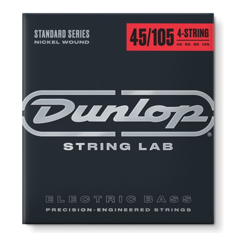 DUNLOP DBN45105 Комплект струн для бас-гитары никелированные 45-105