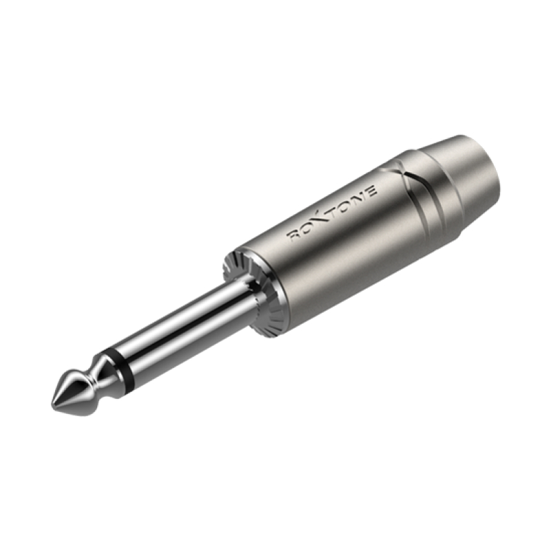 ROXTONE RJ2PP-NS-NN Разъем Jack mono 1/4", цвет серебро