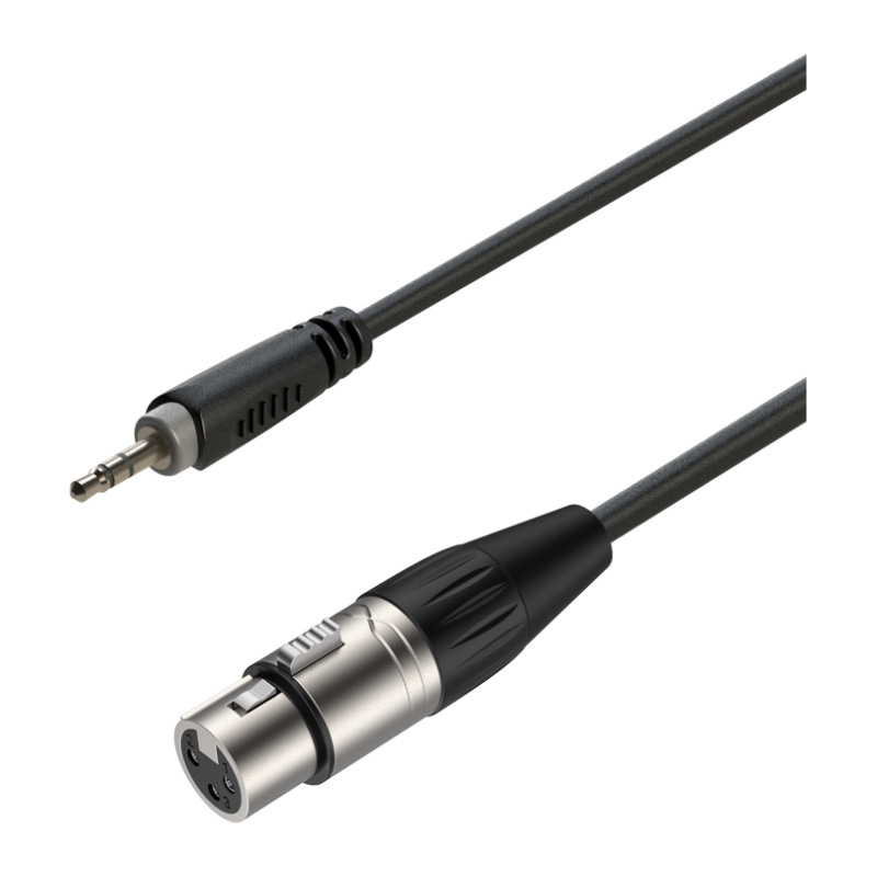 ROXTONE RACC420/1,5 Аудиокабель 3,5mm jack - 3P XLRF, 1,5м