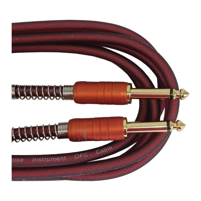 True magic TEJ014/3M Кабель инструментальный Jack 6.3 - Jack 6.3, моно, 3м, 6.5мм, темно-бордовый