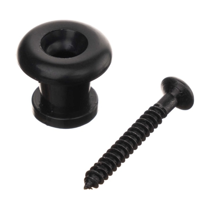 ALICE A024BK/PSC Крепление ремня, с винтом, пластик, черное