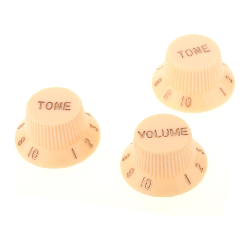 Musiclily M149 Комплект ручек потенциометров (2+1), Strat Style, кремовые