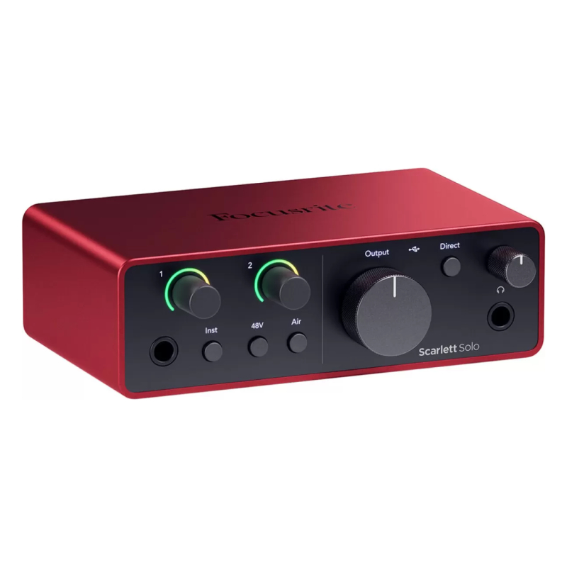FOCUSRITE Scarlett Solo 4nd Gen USB Аудио интерфейс, 2 входа/2 выхода