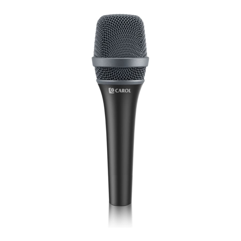 CAROL AC-900 BLACK Микрофон вокальный динамический суперкардиоидный, 50-18000Гц, AHNC, с держателем