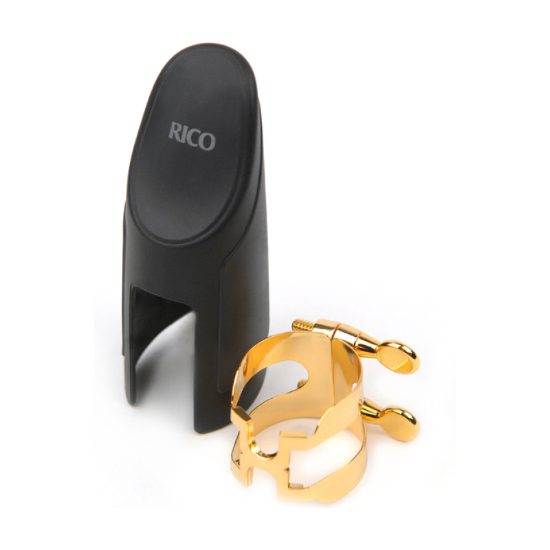 Rico HAS1G H-Ligature Лигатура с колпачком для саксофона альт, позолоченная