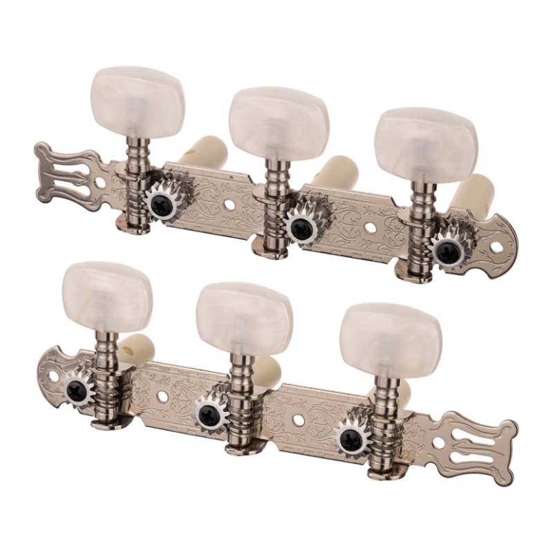 ALICE AOD-018CP Колки д/клас.гитары на планке с лирой(хром),для нейлоновых струн с пласт.барашком ов