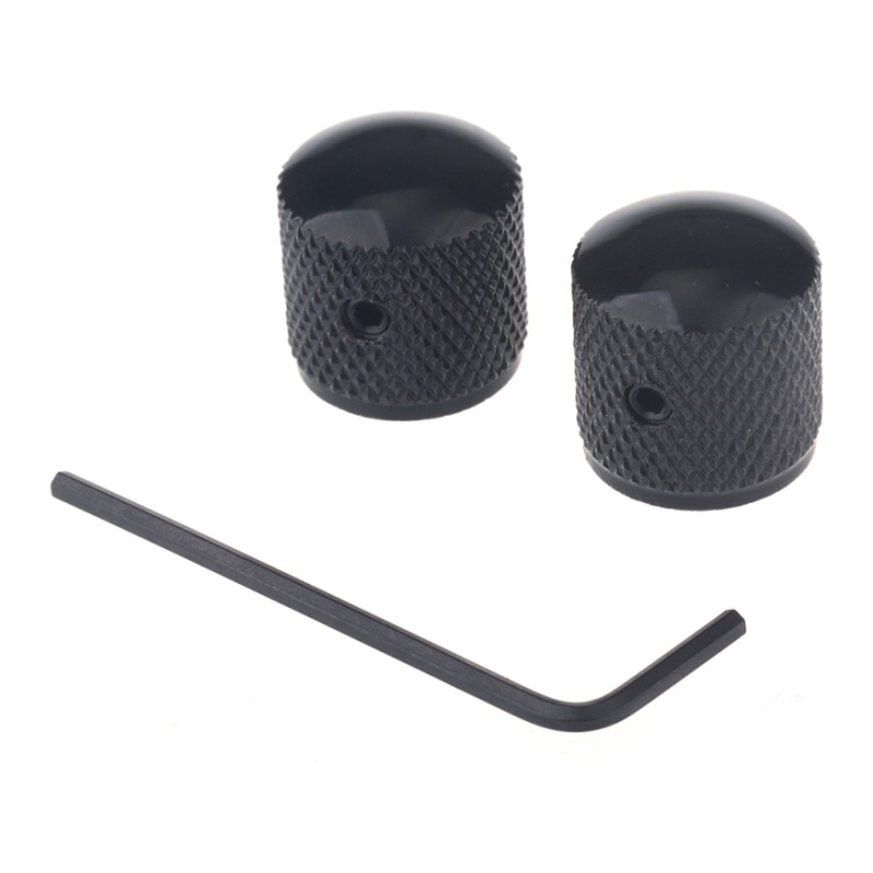 Musiclily MX0672-4 Ручка потенциометра, метрическая, металлическая, черная