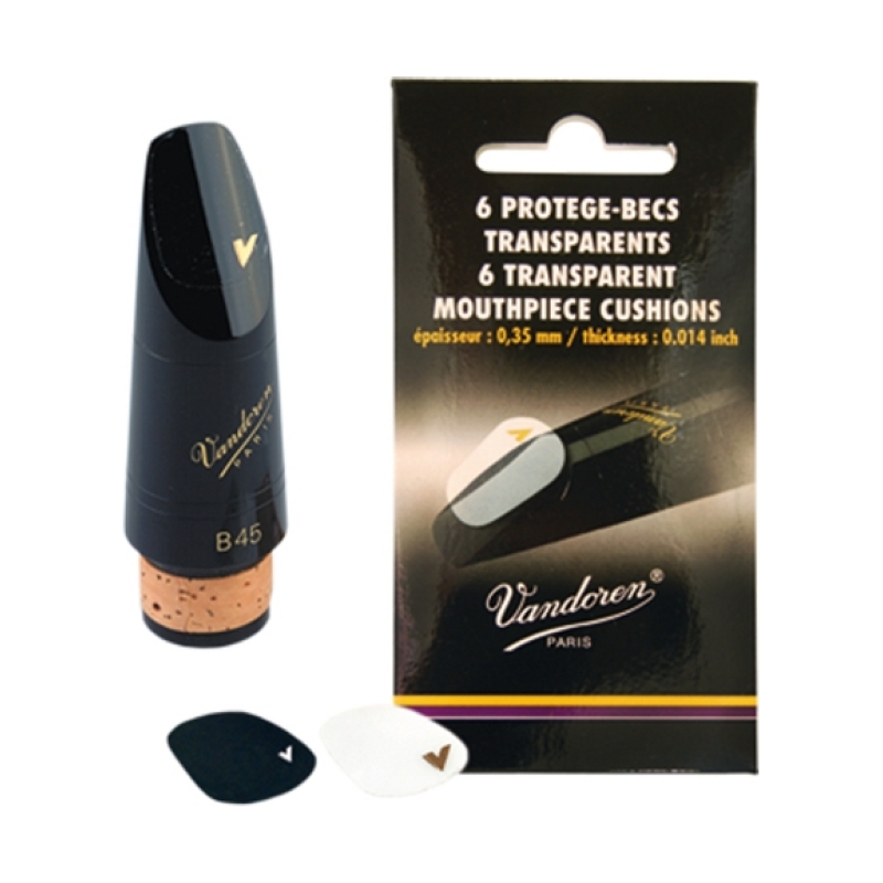 VANDOREN VMC6+ Наклейка на мундштук 0,35мм, цвет прозрачный (набор 6 шт.)