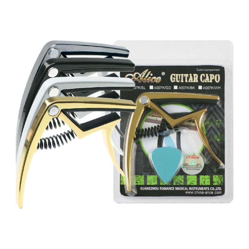 ALICE A007K/GD  Каподастр для акустической гитары, золото