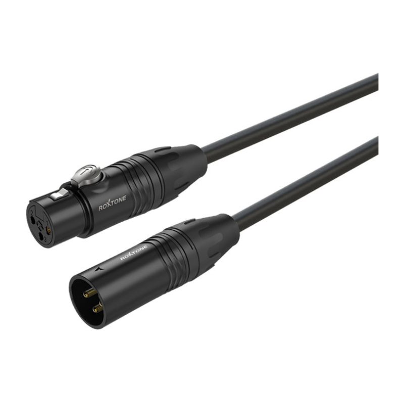 ROXTONE MMXX200/3 Кабель микрофонный (2x0,22mm2, D: 6.8мм) MC005, XLR(3P)(X3FBG) - XLR(X3MBG), 3м.,