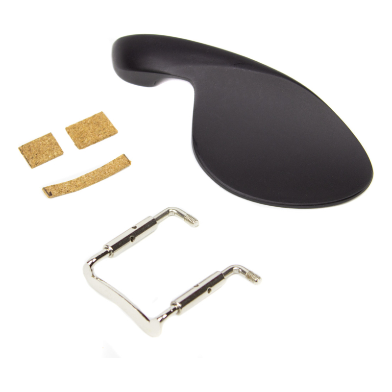 CHR-567 1/2 Подбородник для скрипки - деревянный, материал-клен, крашенный, в комплекте с металличес