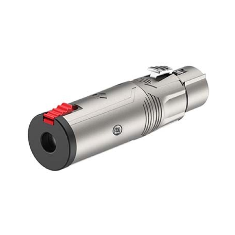 ROXTONE RA3XFJF Переходник 3P XLR Female - 6.3 stereo Jack Feale, Metal